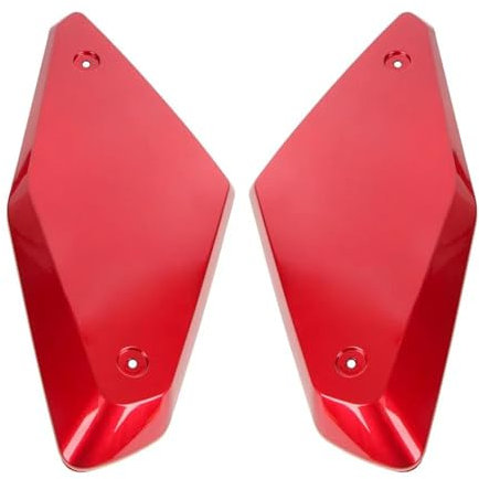 Verkleidung Motorradrahmen-Seitenwand-Lufteinlassabdeckung für Honda CB650R 2019–2023, Kraftstofftankdeckel-Gehäuseschutz(Rot)