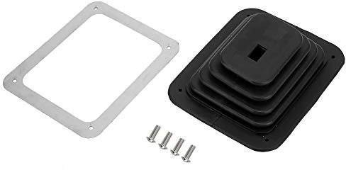Klanata Großer Gummi-Schaltmanschette, 5 5/8 Zoll x 6 3/4 Zoll Schalttafel-Staubschutz für manuelle und automatische Getriebe, Schalthebelzubehör
