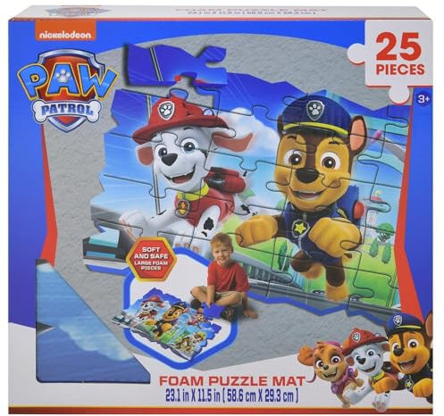 Paw Patrol Puzzlematte aus Schaumstoff, 25 Teile – Adventure Bay Fun