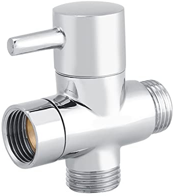 Duschschlauch, 8 X 7 X 4, 3-Wege-T-Form, Umsteller, Absperrventil, Dusche, WC, Bidet, Sprühgerät, Wasseradapter, Farbe