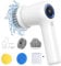 Electric Spin Scrubber, Cordless Mini Electric Cleaning Brush, Power Scrubber with LED Screen, 2 Speed Modes, 4 Brush Heads, Storage Bag for Bathroom/Tub/Kitchen/Tiles/Floors/Bathtubs