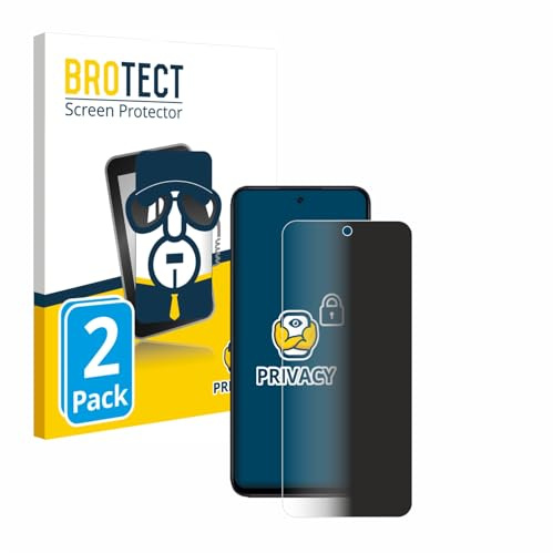 BROTECT Blickschutzfolie für Xiaomi Redmi 12 | 2 Stück Anti-Spy Displayschutz Made in Germany Smartphones und Handys Privacy Screen Protector Blaulichtfilter Klare Folie