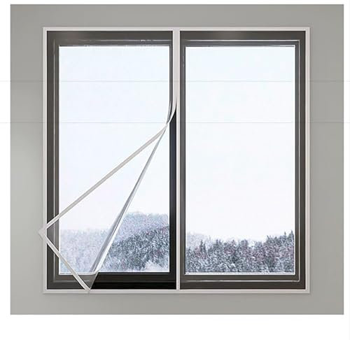 60x110cm,Fenster-Isolierfolie,Kälteschutz und Wärmeschutz im Winter, Einstellbar Fensterisolierungs-Set Heizen & Kühlen transparent (50x60cm)