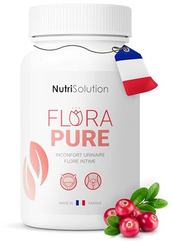 FloraPure von NutriSolution: - Unterstützung der Harnwege – Natürliche Kombination aus Cranberry, D-Mannose und Pilosella – Fördert das Wohlbefinden der Blase und der Harnwege – 60 Kapseln (1)