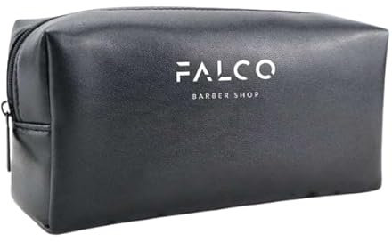 Falco Barber Shop - Trousse de Toilette en Cuir pour Homme, Trousse de Rasage de Voyage, Trousse de Toilette, Trousse de Toilette de Voyage pour Homme