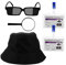 Alasum 1juego Sombrero y Accesorios De Detective para Disfraz De Halloween Kit De Cosplay Unisex Gafas y Bigote para Fiestas Temáticas rol