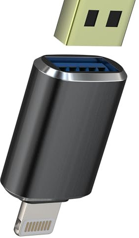 Adattatore Lightning Maschio a USB Femmina Jack per iPhone14 13 12 Adapter Certificato MFI per Apple per iPad OTG Cavo Connettore Digitale Fotocamera Accessori Connessione Lettore Foto Tastiera Mouse