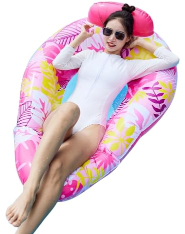 Niesel Matelas Gonflables pour Adultes,Gonflable De Piscine | Tapis De Lit De Natation Femmes Hommes Bronzage Plage Jardin Extérieur