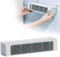Ventilador de aire acondicionado de carga inalámbrica, sin taladrar, montaje en pared, ventilador de aire acondicionado 2025, mini enfriador portátil con 3 velocidades de viento, 10 segundos (Blanco)
