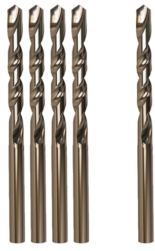 Mimhooy 5Pcs 6mm Cobalt HSS Drill Bit for Drilling Stainless Steel and Hard Metal