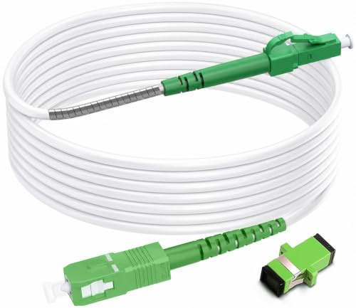 RamboCables-OS2 Gepanzertes Glasfaserkabel LC/APC auf SC/APC mit Adapter,7m