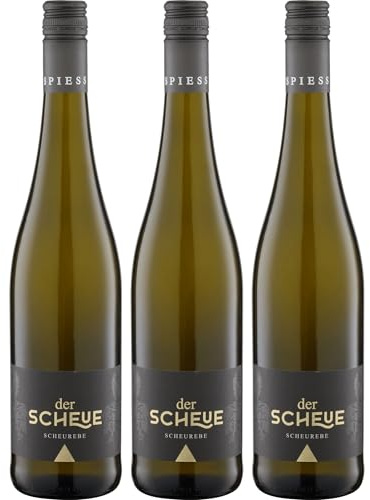 Weingut Spiess Scheurebe Der Scheue fruchtig Weisswein Weiss Süss Deutschland inkl. FeinWert E-Book (3 x 0.75 l)