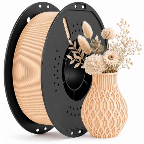 VEOEOV Matte PLA 3D Printer Filament 1.75mm Hautfarben 1KG | Strong Toughness, Better Flow, AMS/AMS Lite Ready for Most FDM 3D Printers