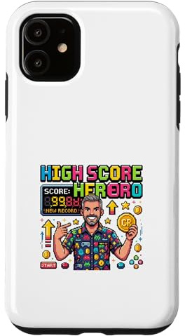 Retro High Score Gamer Legend Pixel Style Case for iPhone 11