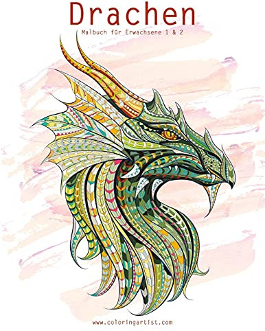 Drachenmalbuch für Erwachsene 1 & 2