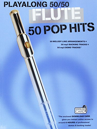Playalong 50/50: Flute - 50 Pop Hits. Enthält Online-Audio