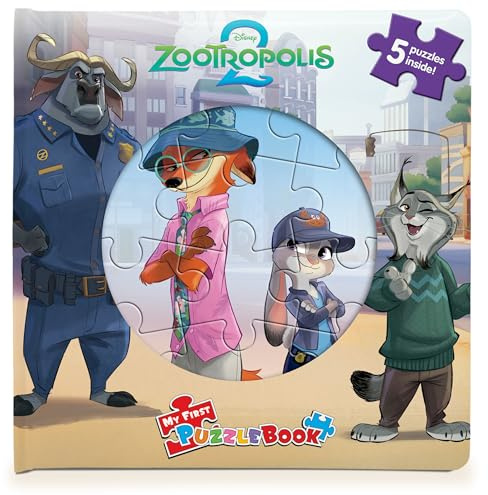Disney Zootropolis 2 My First Puzzle Book - Jigsaw Puzzles for kids, 10-page board book, 5 puzzles to enjoy