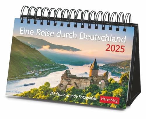Eine Reise durch Deutschland Premiumkalender 2025 - 365 faszinierende Fotografien: Tages-Tischkalender zum Umklappen, mit faszinierenden Eindrücken ... Hochwertiger Foto-Tischkalender 2025