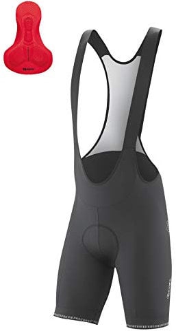 Gonso SITIVO Bib, Pantaloncini da Ciclismo (Corti) Uomo, Black/Fire, XXL