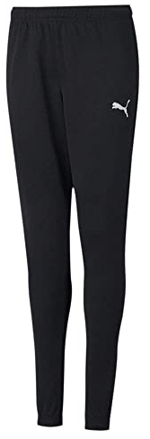 PUMA Unisex Kinder Teamrise Poly Training Pants Jogginghose, Black White, 152 EU