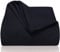 LAYNENBURG Premium Tagesdecke 240 x 260 cm XXL - Waffelpique 100% Baumwolle - leichte Wohndecke Waffeloptik - Baumwolldecke als Bett-Überwurf, Sofa-Überwurf, Couch-Überwurf - Sofa-Decke (schwarz)