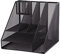 D.RECT Schreibtisch-Organizer,Schwarz Tisch-Organizer, Multi Funktions -Organizer, Stiftehalter, Metallgitter, 8 Fächer, Bürobedarf, für Zuhause, Büro
