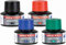 Nachfülltinte - Ink - für Whiteboardmarker - schwarz, rot, blau, grün 4x BTK edding 25ml im Set mit Kapillarsystem ideal für das saubere und unkomplizierte Nachfüllen - abwischbar