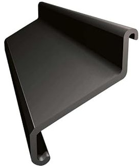 Renoplast® Verbinder für Traufprofil K20 Graphit | Fertigstellung von Terrassen und Balkonen | Harzböden | Wasser ablaufsysteme Winkelprofil | Korrosionsschutz Terrassenprofile