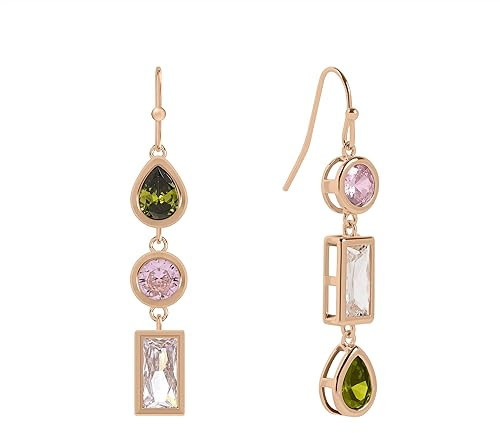 Radley Ladies Tulip Street 18ct Rose Gold Plated Multi shaped Czech Stone Fish Hook Earrings RYJ1372S