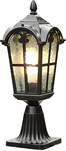 Chao Zan Sockellampa utomhus aluminium IP55, utomhus väglampa, trädgårdsbelysning lampa, sockel E27, utan ljuskälla (A)