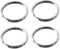 32mm Large KeyRings Heavy Duty for Keychain Hoops,Key Ring Round Metal Split Rings,Key Rings Hoops,Silver Keyring Loop Keyring Connector,Jewellery Making Craft DIY Accessory,4 Pack