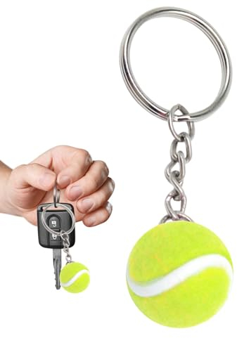 Plüsch Tennis Ball Schlüsselanhänger | niedlich Sport Schlüsselanhänger Anhänger Dekoration | Tennisball Anhänger Schlüsselanhänger Tennisball Schlüsselanhänger Sport Schlüsselanhänger für Sport