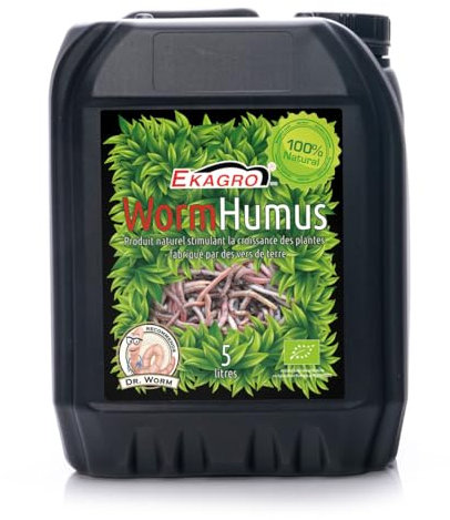 Ekagro Fertilizzante Biologico 5l Vermicompost Biologico | Fertilizzante Liquido Universale Per Frutta Verdura E Fiori | Fertilizzante Per Piante Da Appartamento Piante Da Balcone E Piante Verdi