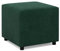 Mebligo - Fußstütze für Sessel 50 x 50 cm NEO Kollektion, Bequemer Hocker als Auflage, Pouf Hocker, Aus Hochwertigen Materialien, Sitzpouf, Fusshocker Gepolstert für Sessel, Dunkelgrün