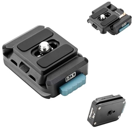 Fotopro RZ-3 Quick Release Camera Mount, Quick Setup Kit with 1/4 Screw, Adapter for DSLR/Mirrorless Camera Tripod Stabilizer Handheld Gimbal Monopod Slider