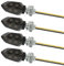Supecesorio 4 x Mini Clignotant LED Adapté Aux Motos 12V, Indicateurs de Moto LED, Mini Indicateurs pour Moto, Étanches, Clignotants Lumières, Universels pour Scooter, Quad, Cruiser, Off-Road