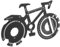 Cabilock Multi Herramienta Portátil Forma de Bicicleta Gadget y Divertido para Ciclistas para Reparaciones y Actividades al Aire