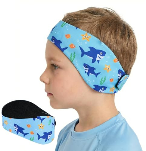 Gogokids Swimming Headband for Kids & Adults, High Elasticity Waterproof Swim Headband & Ear Covers for Swimming, Secure Ear Headband for Toddler Ear Plugs & Ear Protection