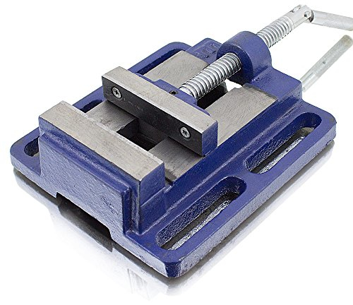 BITUXX® Universal Maschinenschraubstock 80mm Schraubstock Säulen Tisch Stand Bohrmaschine