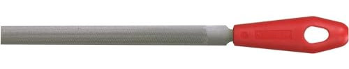 Nicholson Hand File with Handle (Carded), American Pattern, Double Cut, Half-Round, Coarse, 8 Length