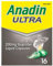Anadin Ultra Ibuprofen Pain Relief Liquid Capsules - Pack of 16