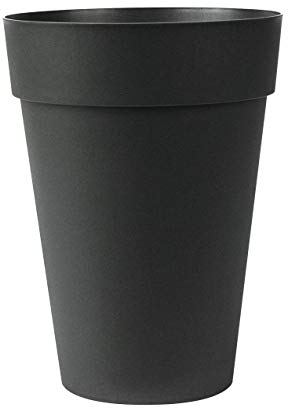 Euro 3 Plast Pflanzkübel Liken anthrazit D 41 x H 55 cm