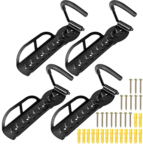 Shoze 8 Pack Bike Rack Wall Mount Bicycle Holders Vertical Cycle Storage Hanging Hooks for Home Indoor Outdoor Use