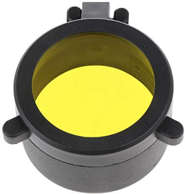 SM SunniMix Lens Eyepiece Cap Dusrproof Cover For Spotting, Yellow-Black, 38mm
