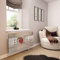 Glass Radiator Cover Printed - Home and Red Heart - Made by Premier Range in 1020mm Wide x 640mm High