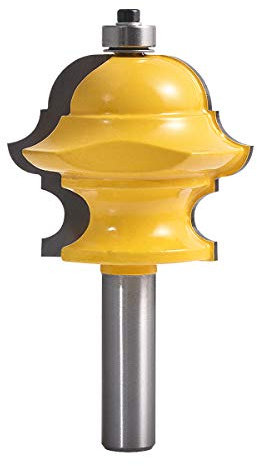KATUR Multi-Profile Bit with 1/2 Inch Shank Magical Multi-Form Molding Router Bit Multi-Profile Milling Cutter Woodworking Tool(1/2 Shank 2-1/4 Width 1-7/8 Depth)