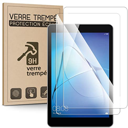 KARYLAX - Lot de 2, Verre Trempé Protection d'écran Tablette pour ARCHOS ACCESS 11 WIFI/ARCHOS 101E NEON/LOGICOM LA TAB 128/LA TAB 114/LA TAB 115/LA TAB 105/DANEW DSLIDE 1013QC/SELECLINE 10,1