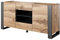 Furniture24 Chest of Drawers Wood Sideboard 164 cm with 2 Doors 2 Drawers Wotan Oak