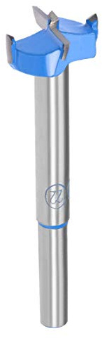 Forstner Bohrer, 22 mm, Bohrung für Holzsägen aus Wolframkarbid, Bohreröffner, Scharnierbohrer, für Holzbearbeitung, Bohrmaschine (blau, grau)