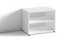 byLIVING TV Stand VICTORIA / kleines Regal weiß / Beistelltisch 60 cm breit / Wohnzimmertisch / Schrank / TV und Phono Bank / TV Tisch / Weiß / 60 x 45 x 39 cm (BxHxT)